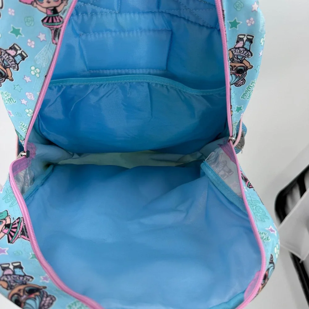 LOL Surprise Backpack BBs Run The World Sequin Blue Pink Girls School Bag